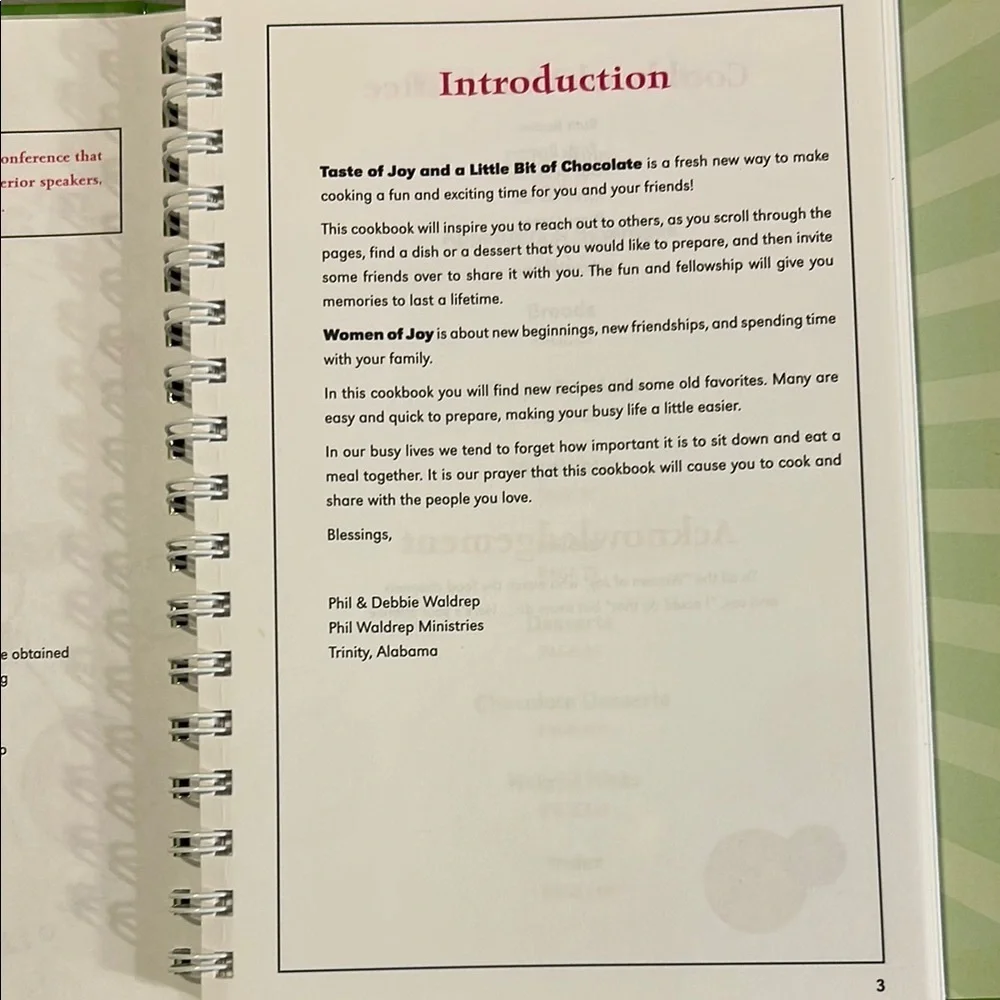 Taste of Joy Cook Book